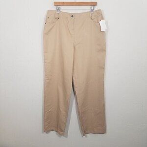 NWT Charter Club Katherine Fit Full Length Pants Size 16W